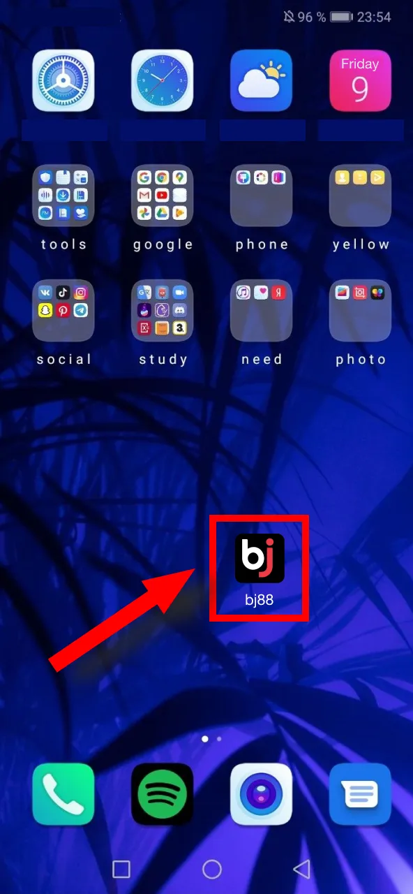 Open the Bj88 the app and enjoy betting and casino games after setup.