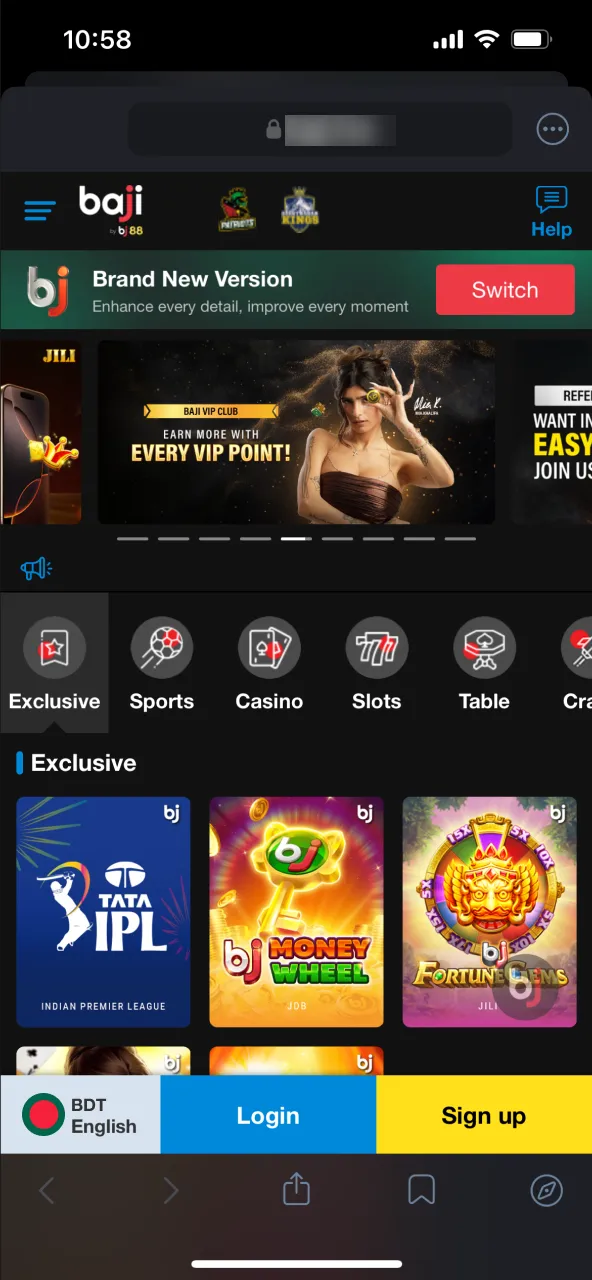 Visit the Bj88 website using Safari or any browser to find the latest app version.